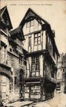 CPA Rouen Hurdy-gurdy House of the Street St Romain