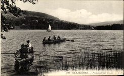 CPA Gerardmer Walk On the Lake Militaria