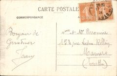 CPA Gerardmer Panorama of kla City and the Lake