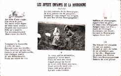 CPA In Grape harvest merry children of Burgundy Vines