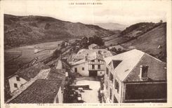 CPA Biriatou Interiors Of the Village And Spanish mountains