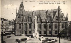 CPA Rouen Law courts and War memorial For the Fatherland by Real del Sarte