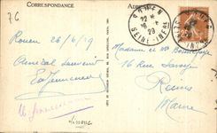 CPA Rouen Law courts and War memorial For the Fatherland by Real del Sarte