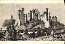 CPA Le Vieux Pierrefonds Ruines Du Chateau