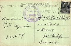 Taladro de CPA del claro de Compiegne del monumento del armisticio de Matib de Edgardo Barnacla Militaria