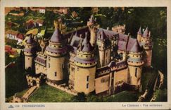 CPA Pierrefonds La Chateau Vue Aerienne