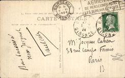 CPA Bordeaux Places Quincunxes Monument of the Of Gironde ones