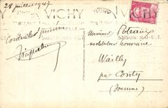 CPA Vichy Le parc Allee Fleurie