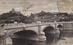 CPA Torino Ponte umberto I e monte Coppuccini