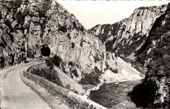 CPA the Picturesque Valley Of Sioule the Road Tunnel at the Falls of Chouvigny
