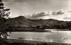 CPA Hendaye Free Spanish Border Bidassoa and lrun seen French bank