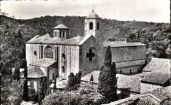 CPSM Abbaye De Fontroide Narbonne Chevete de l'eglise 
