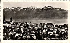 CPSM Lausanne et les Alpes 