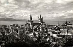 CPSM Lausanne et le lac Leman 
