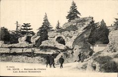 Ruinas de CPA Niza de Cimiez los romanos de la arena