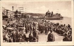 CPA Niza Promenace del ingles y del paladar del embarcadero