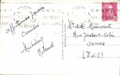 CPA Cannes Seen from of the New Gardens