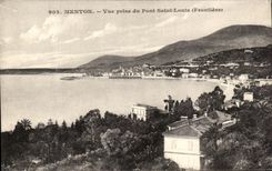 CPA Menton Seen from of the Holy Bridge Louis