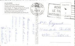 CPA Lourdes the Basilica Black and white Saint X Celebration of Sainte the Mass