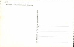 CPA Lyon Illuminations of December