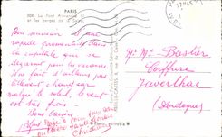 CPA Paris the Bridge Alexandre III and banks of the Seine Barge Boat