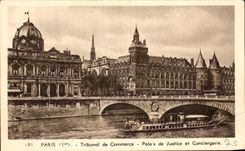 CPA Paris Bankruptcy court law courts and Caretaker's lodge Barge