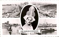 CPA Sables d'Olonne folklore Costume