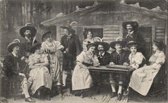CPA Die Obersteirer Alpensanger und Tanzer unter Leitung des Komponisten Jos Pircher Folklore Costume
