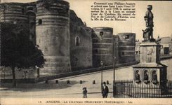 CPA Angers the Castle Historic building