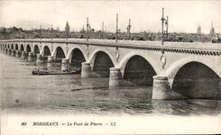 CPA Bordeaux the Bridge of Pierre