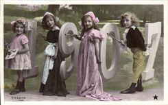 Ninos 1907 de la fantasia de CPA