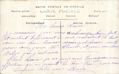 Herradura de la muchacha del nino de CPA Fantaisie