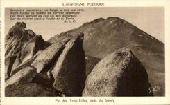 CPA Poetic Auvergne Peak Of the Three Girls Close to Sancy