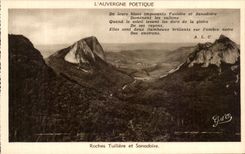 CPA Poetic Auvergne Rocks Tuiliere And Sanadoire