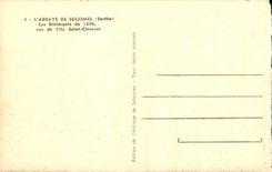 CPA Abbaye De Solesmes Batiments De Seen Of the iie Saint Clement