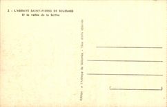 CPA the Abbey Saint Pierre De Solesmes And the Valley Of the Sarthe