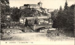 CPA Lourdes the Castle Fort