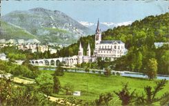 CPA Lourdes the Basilica the Peak of Jer