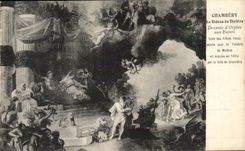 CPA Chambery Le Rideau du Theatre Descente d'Orphee aux Enfers 