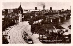 CPA Strasbourg Bridges of the Rhine seen towards Kehl