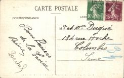 CPA Foret De Compiegne Etangs De co Macho de Perine que cruza la charca