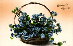 CPA Bonne celebra la imaginacion de Fleurs