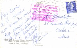 CPA Hendaye the International Bridge in the content I' Spain