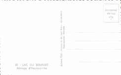 CPSM Lake Of Le Bourget Abbey of Hautecombe
