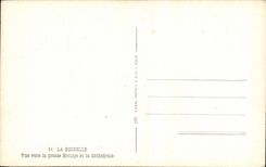 CPA La Rochelle visto hacia el reloj grande y los barcos de la catedral