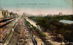 CPA Paris La Rue de Rivoli Louvre