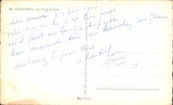 CPA Grenoble Fort the Plane