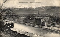 CPA Grenoble Seen from of Fort the Plane