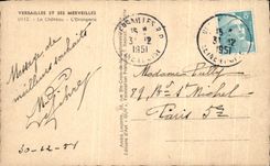 CPA Versailles And Its Wonders the Castle the Orangery