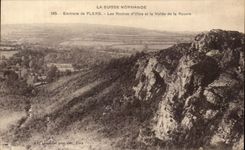 CPA La Suisse Normande Environs De Flers Les Roches D'Oitre Et La Vallee De La Rouvre